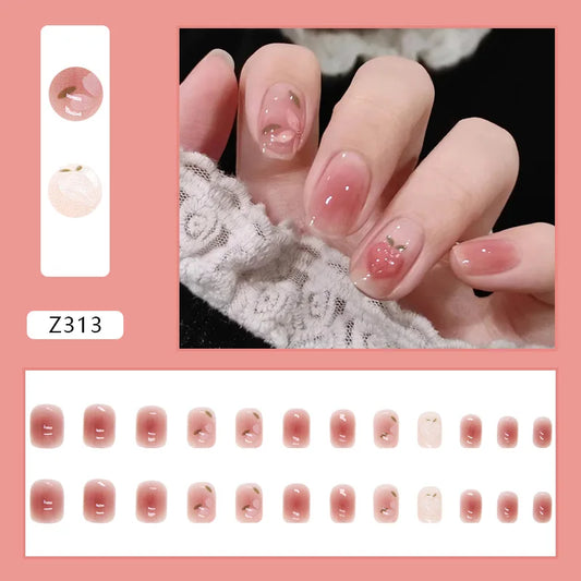 Arte de uñas uñas Falas Long Island Té helado con Jiashan Camellia Flower 3D Light Change Love Girl Blush Witing Press en uñas