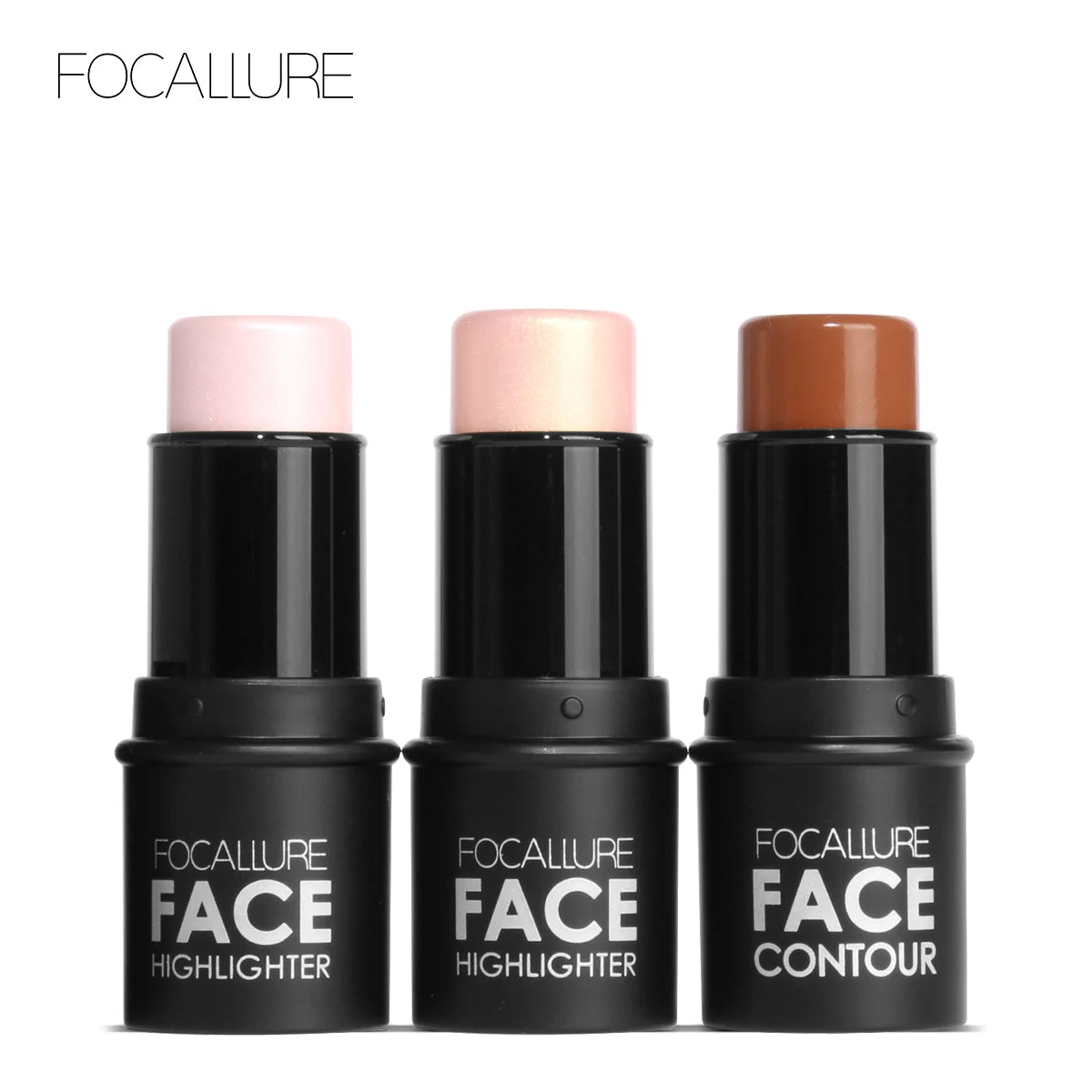 Wholesale FOCALLURE Bronzer Highlighter Stick Waterproof Body Face Contour Corrector Illuminator Cream For Women's Makeup