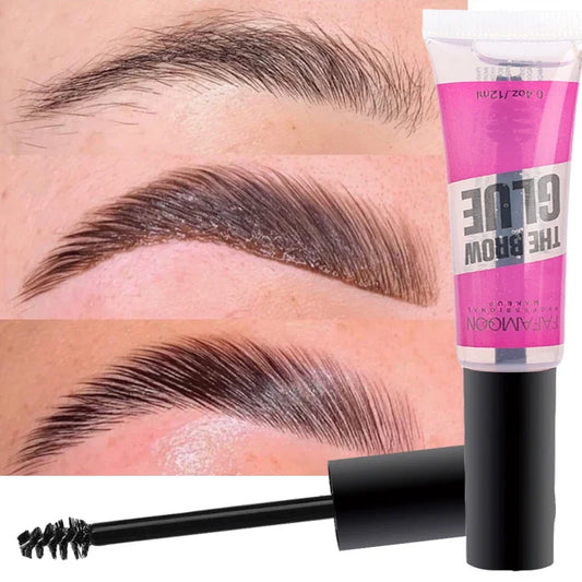 Transparent Eyebrow Styling Gel Quick Drying 12ml Natural 3D Wild Eyebrow Glue Lasting Waterproof Brow Enhancers Lifting Makeup