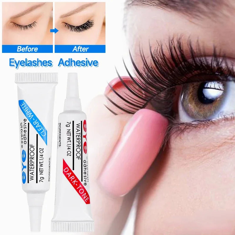 2 Colors Black White Professional Eyelashes Glue Waterproof Eye Lash Glue for False Lashes Extension Gel Makeup Tools