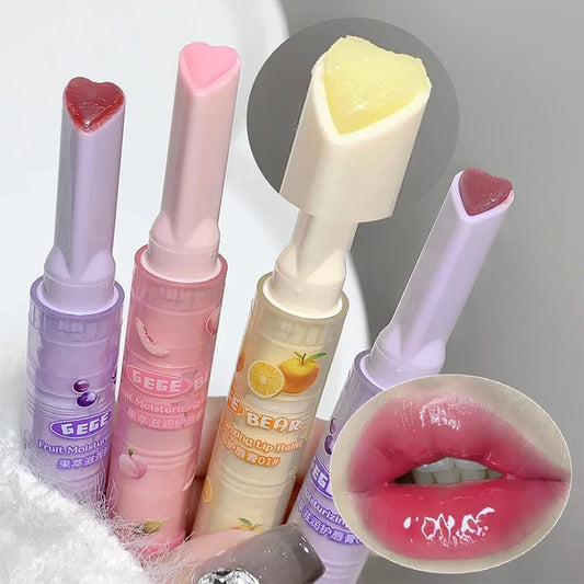Waterproof Clear Jelly Lip Gloss Mirror Water Lipstick Heart-shaped Lasting Moisturising Lipstick Pen Korean Makeup Cosmetics