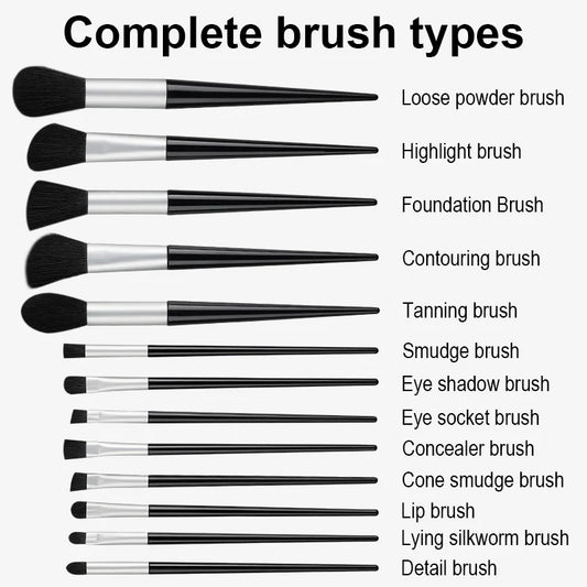 8-20Pcs Makeup Brushes Set Eyeshadow Brush detail Concealer Blush Loose Powder Foundation Highlighter Soft Fluffy Cosmetics Tool