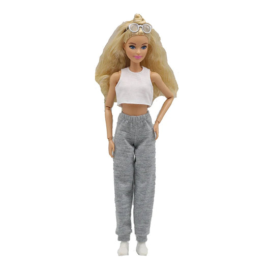 1pc 29cm Puppenwechselkleid Prinzessin Weste Jogginghosen Set Fashion Talent Puppenzubehör hohe Qualität Chrismas Stiefel