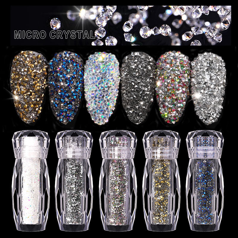Sinfonía brillo Caviar uñas diamantes de imitación Hada Micro cuentas de cristal 3D accesorios de decoración de uñas DIY diseño Pixie decoración de manicura 
