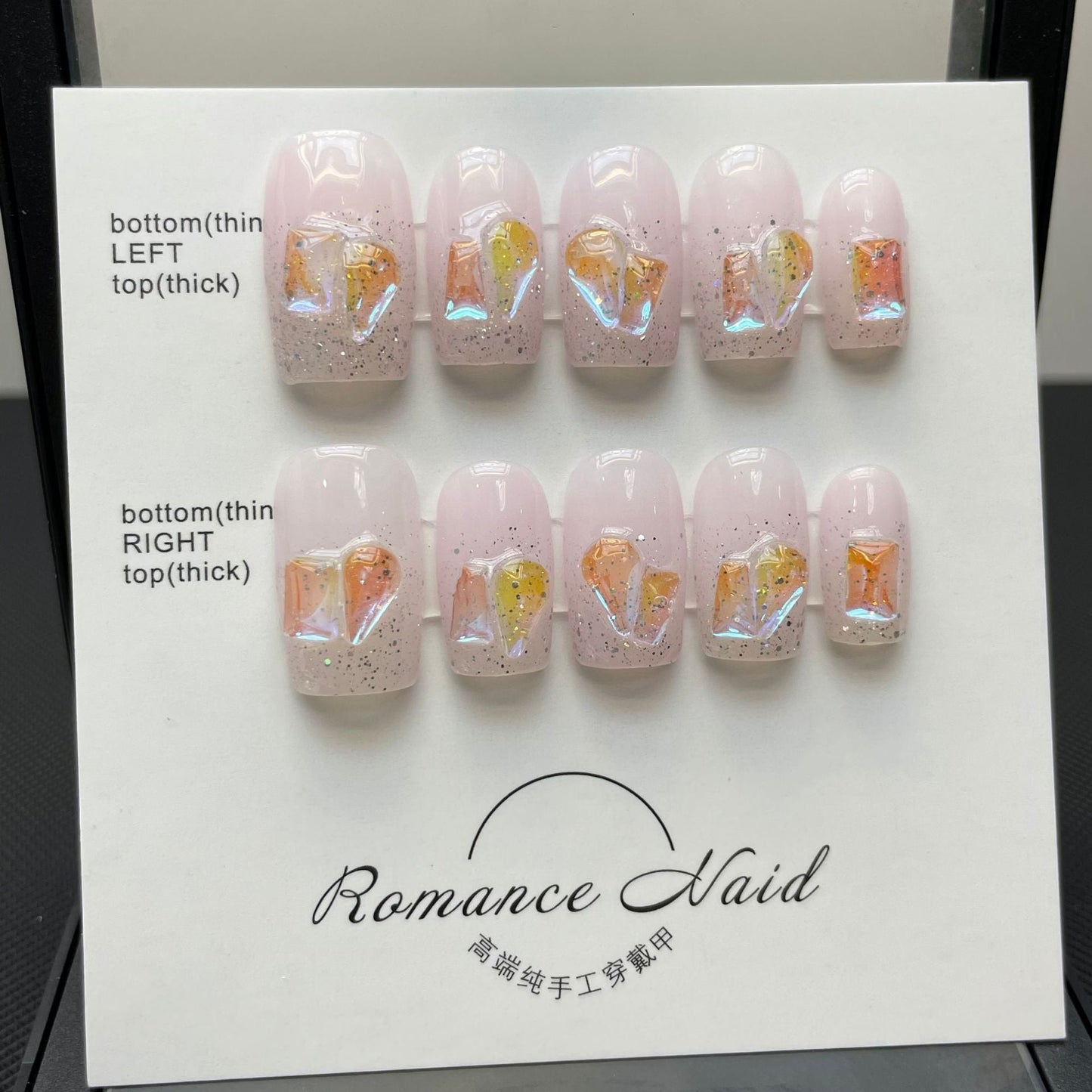 16-30 Number Advanced Leopard French Handmade Press On Nail With Bowknot Ballerina Wearable Fake Nail Artificial Korean Nail Art
