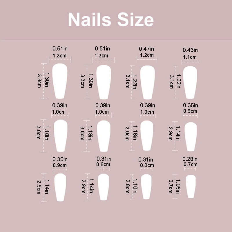 3D fake nails accessories faux ongles y2k manga printing long french coffin tips Manicure press on acrylic false nail supplies