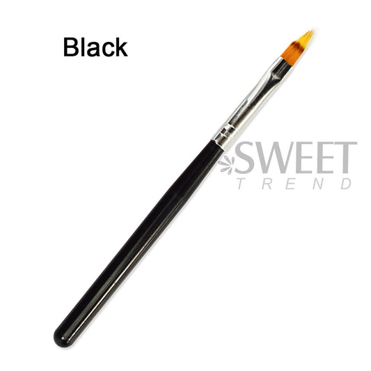 1pcs Nail Brush stylo UV Gel gradient Bloom Nail art peinture en bois poignée en nylon cheveux noir blanc tirage de manucure