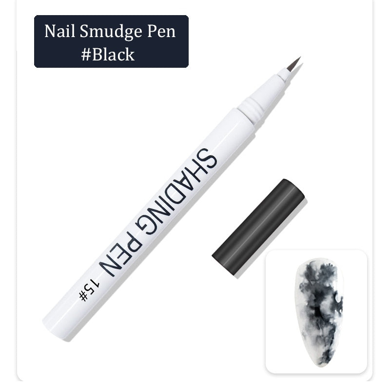 Nail Art Drawing Graffiti Pen Gel Pencil Plastic Waterproof Painting Liner Brush White Marker Pen Nail Manicure Decoration Tools